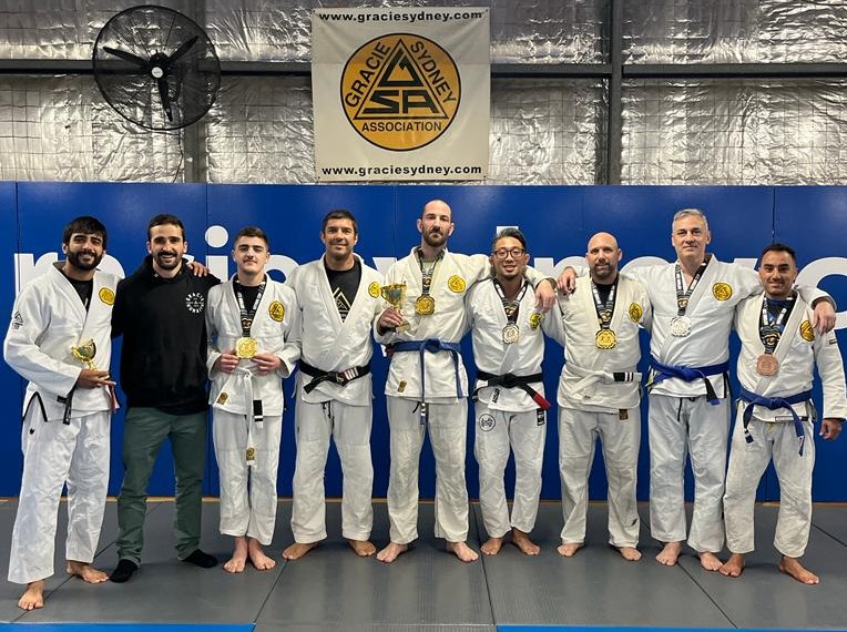 Gracie Competition Team showing up after a weekend tournament.